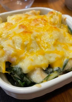 ほうれん草チキングラタン！-レシピのメイン写真