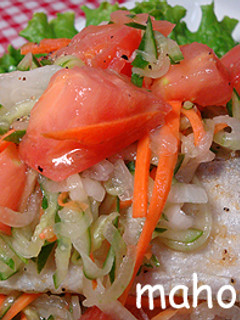 野菜のサワー漬けでღ太刀魚のマリネღ-レシピのメイン写真