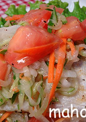 野菜のサワー漬けでღ太刀魚のマリネღ-レシピのメイン写真