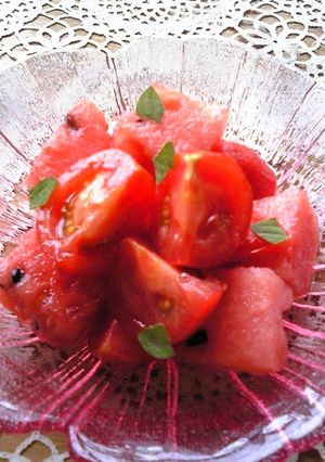✿簡単すいかとトマトにはちみつ✿-レシピのメイン写真