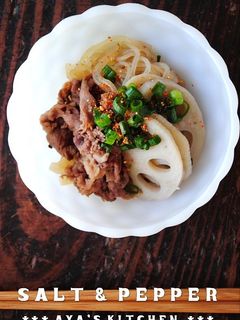 ***牛肉蓮根しらたき★煮もの***-レシピのメイン写真