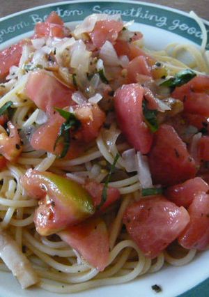 トマトの冷製パスタ-レシピのメイン写真