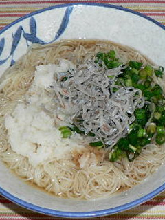 じゃこと辛味大根おろしのぶっかけそうめん-レシピのメイン写真