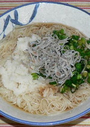 じゃこと辛味大根おろしのぶっかけそうめん-レシピのメイン写真