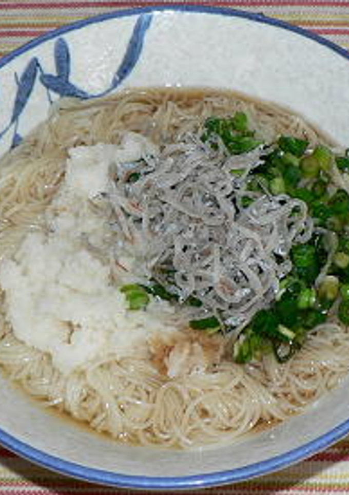 じゃこと辛味大根おろしのぶっかけそうめん-レシピのメイン写真