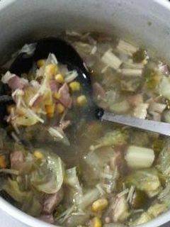 野菜たっぷりスープ☆おくらコーンキャベツ-レシピのメイン写真