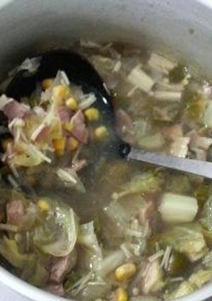 野菜たっぷりスープ☆おくらコーンキャベツ-レシピのメイン写真