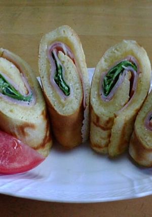 卵焼き器でロールパン-レシピのメイン写真