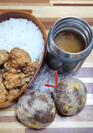 高校生男子お弁当26年3月4日-レシピのメイン写真