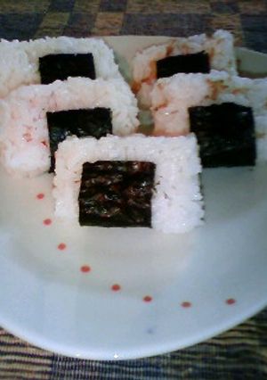 ■カクカクおにぎり■-レシピのメイン写真