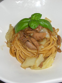 ツナとキャベツの醤油味パスタ-レシピのメイン写真