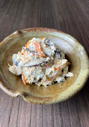 焼きしいたけの白和え-レシピのメイン写真