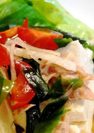 豆腐とわかめの和風サラダ-レシピのメイン写真