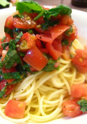 トマト・バジルの冷製パスタ-レシピのメイン写真