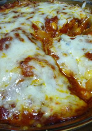 なすとたまねぎ★ミートソースのチーズ焼き-レシピのメイン写真