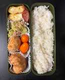 高校生男子弁当23鶏から春キャベツ