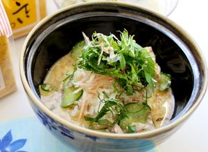 【ごていしゅ麦味噌】サバ水煮缶の冷や汁-レシピのメイン写真