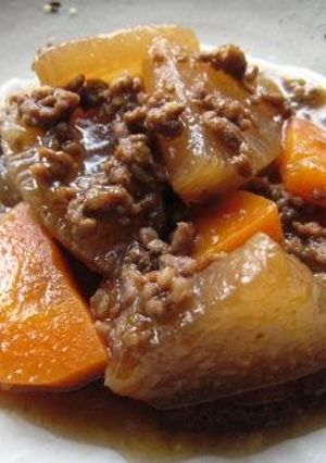 ごはんにぴったり♪大根のそぼろ煮-レシピのメイン写真
