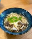 そうめんで作るひら茸のにゅうめん🍲