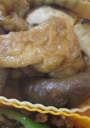 お弁当に☆油揚げと生椎茸のプクプク甘辛煮-レシピのメイン写真
