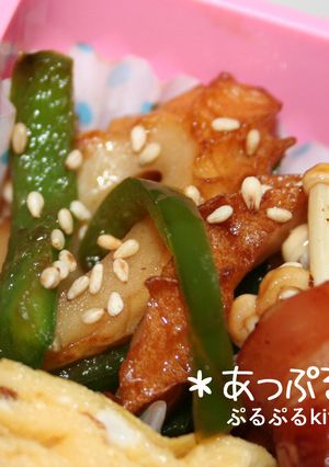 お弁当に☆ちくわ＆ピーマン甘辛炒め-レシピのメイン写真