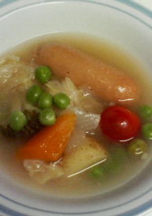グリンピース入り野菜たっぷりポトフ-レシピのメイン写真