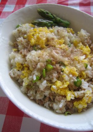 アスパラ和風チャーハン-レシピのメイン写真