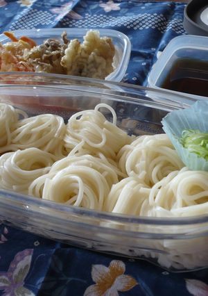 そうめんを巻く道具から作る^^;盛り付け-レシピのメイン写真