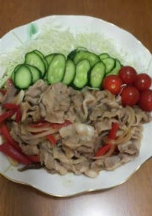 野菜たっぷり♪やわらかい豚バラの生姜焼き-レシピのメイン写真