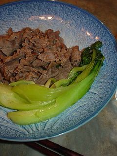 青梗菜と牛肉にウェイパー炒め☆-レシピのメイン写真