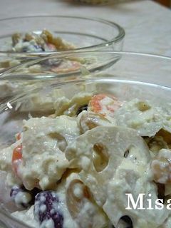 豆腐とレンコンとお豆のサラダ-レシピのメイン写真