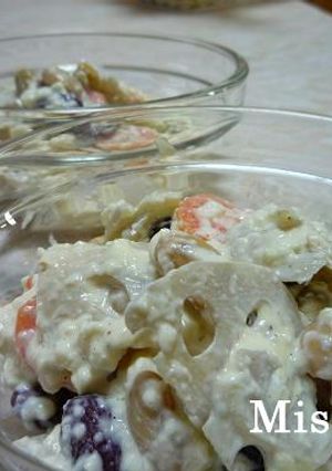 豆腐とレンコンとお豆のサラダ-レシピのメイン写真