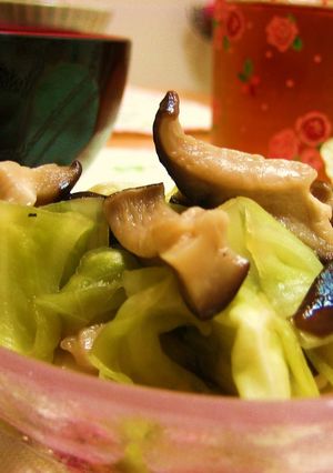 キャベツとしいたけの煮物-レシピのメイン写真