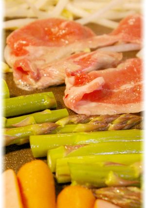 春野菜と生ラムの鉄板焼き(ジンギスカン)-レシピのメイン写真