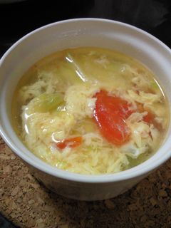 トマト&レタスのたまごスープ-レシピのメイン写真