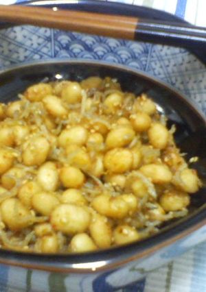 給食の味★大豆とじゃこのピリ辛味噌がらめ-レシピのメイン写真