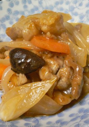 たまねぎと豚肉のケチャップ炒め-レシピのメイン写真