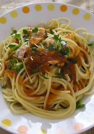 すぐできる！かいわれとツナのパスタ☆-レシピのメイン写真