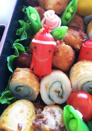 お弁当に　おばけちゃんウインナー-レシピのメイン写真