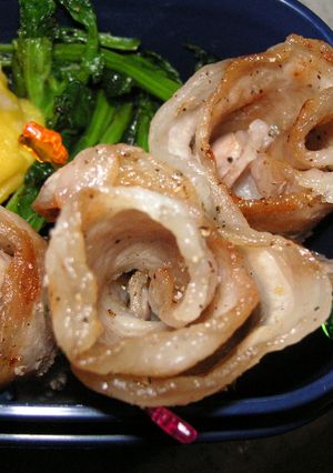 お弁当用☆豚ばら肉の薔薇！？-レシピのメイン写真