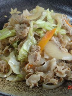焼き肉のたれで簡単☆小間肉・野菜炒め-レシピのメイン写真