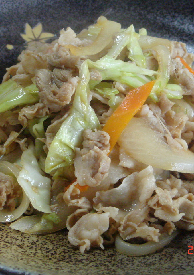 焼き肉のたれで簡単☆小間肉・野菜炒め-レシピのメイン写真