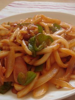 うどんで!?簡単ナポリタン♪-レシピのメイン写真