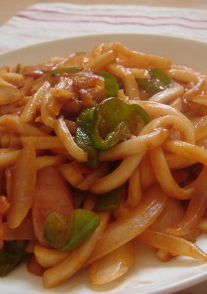 うどんで!?簡単ナポリタン♪-レシピのメイン写真