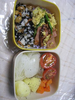 五目ひじきご飯とヘルシー弁当♪-レシピのメイン写真