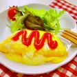 朝ご飯にレンジで♪とろ〜りチーズオムレツ