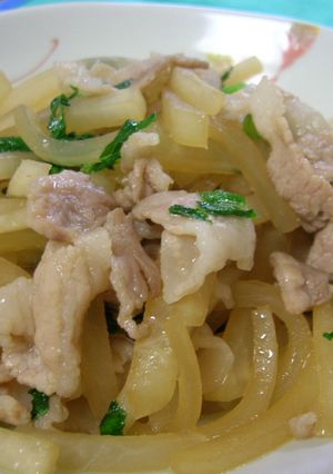 ほんのり甘い　大根と豚肉のいためもの-レシピのメイン写真