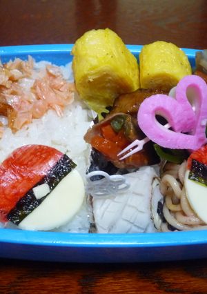 キャラ弁『モンスターボ－ル②』-レシピのメイン写真
