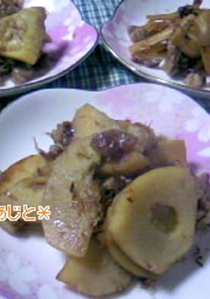 香りの筍とコクの豚肉の土佐煮-レシピのメイン写真