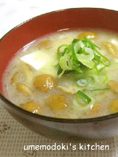 とろ~り★ナメコの味噌汁-レシピのメイン写真